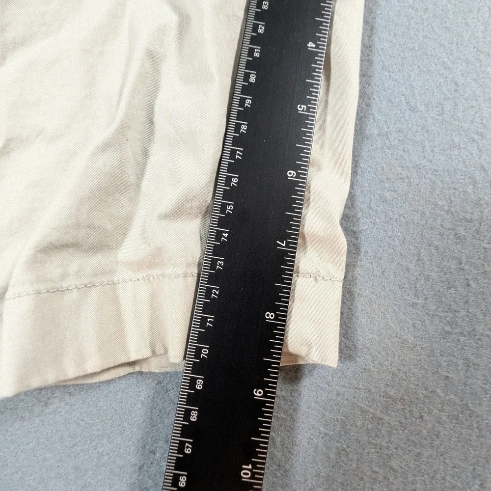 J. Crew Chino Shorts Mens 36 Beige Khaki‎ 9 Inch Inseam Stretch Cotton